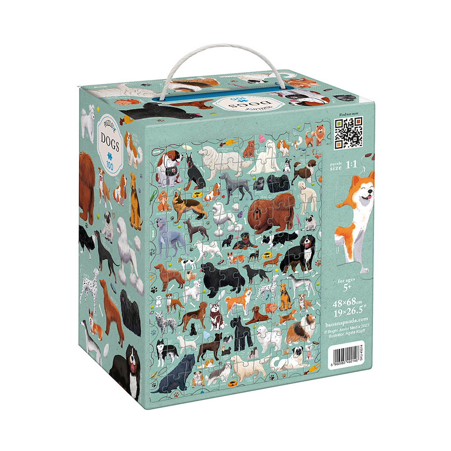 Puzzle "Puzzlover Dogs" 5+ / 100 Teile