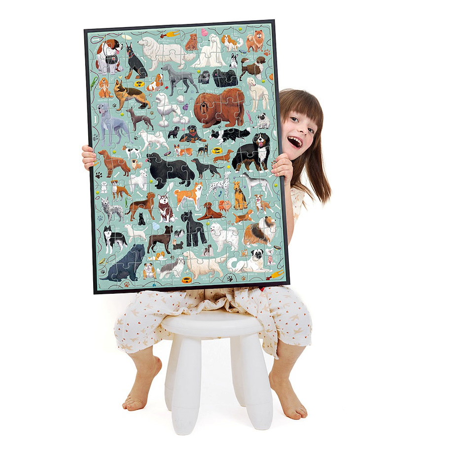 Puzzle "Puzzlover Dogs" 5+ / 100 Teile