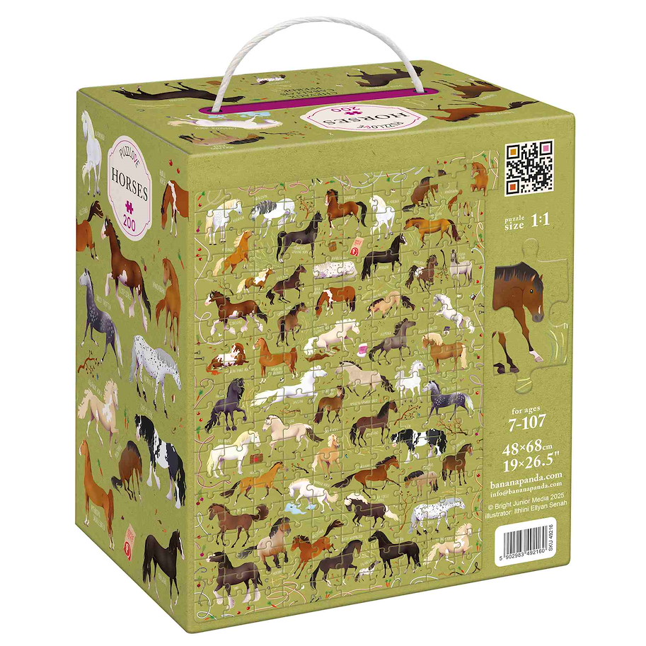 Puzzle "Puzzlover Horses" 7+ / 200 Teile