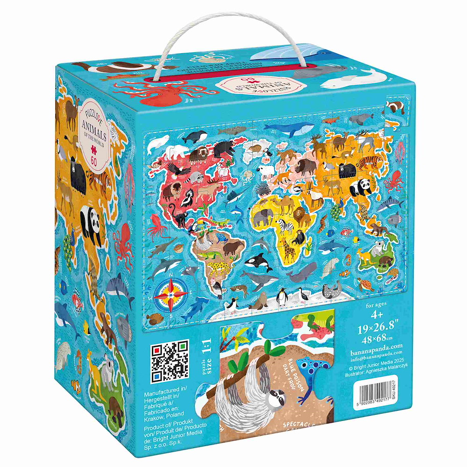 Puzzle "Puzzlover Animals Of the World" 4+ / 60 Teile