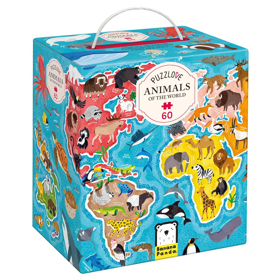 Puzzle "Puzzlover Animals Of the World" 4+ / 60 Teile