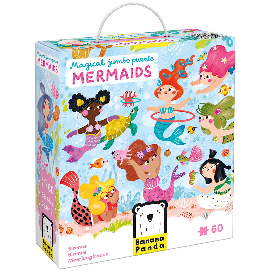 Puzzle "Magical Jumbo Mermaids" 4+ / 60 Teile