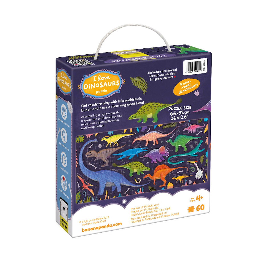 Puzzle "I Love Dinosaurs" 4+ / 60 Teile