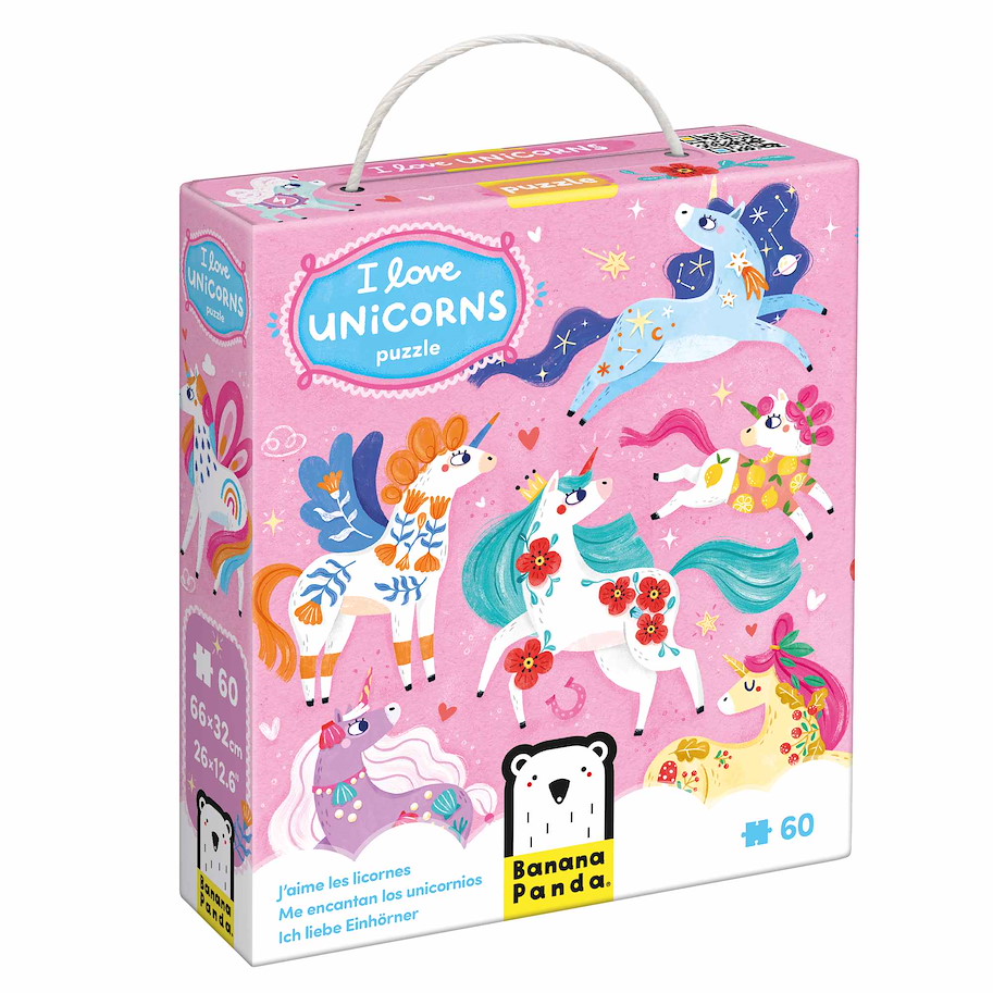 Puzzle "I Love Unicorns" 4+ / 60 Teile