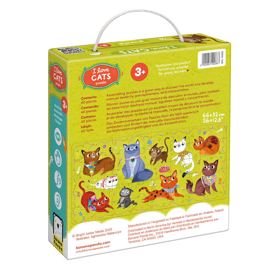 Puzzle "I Love Cats" 3+ / 40 Teile