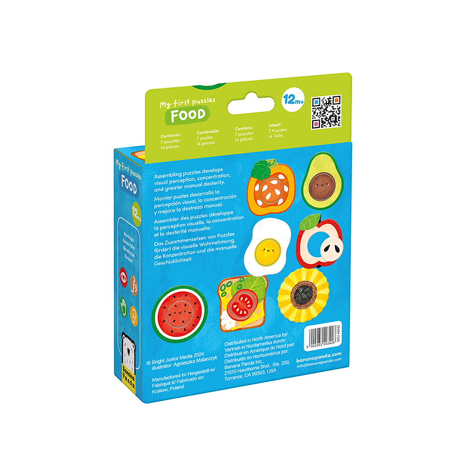 Puzzle "My First Food" 12m+ / 14 Teile