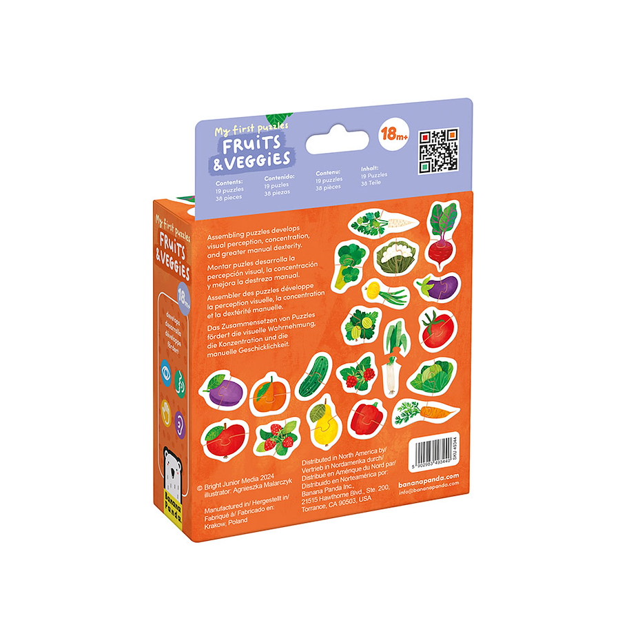 Puzzle "My First Fruits & Veggies" 18m+ / 38 Teile