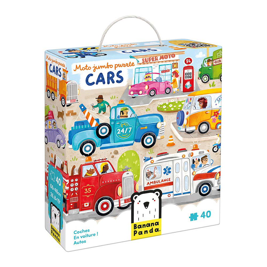 Puzzle "Moto Jumbo Cars" 3+ / 40 Teile