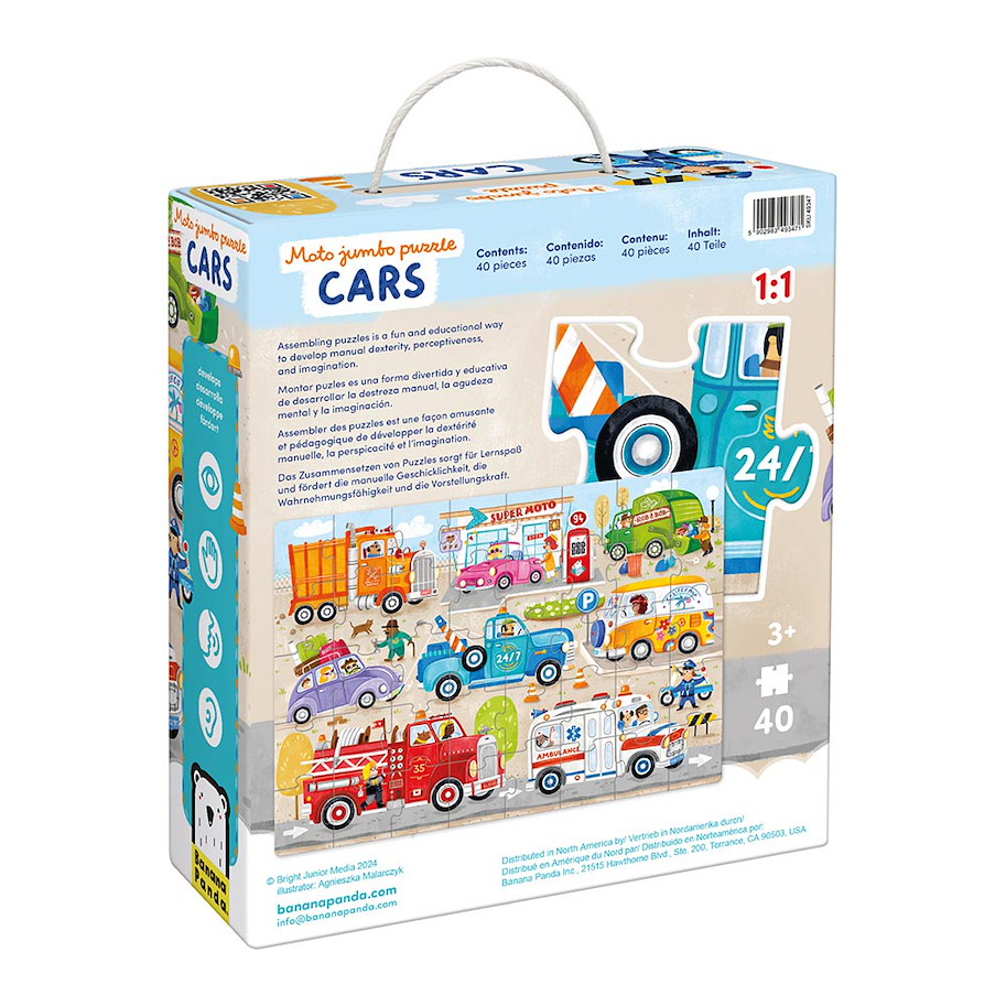 Puzzle "Moto Jumbo Cars" 3+ / 40 Teile
