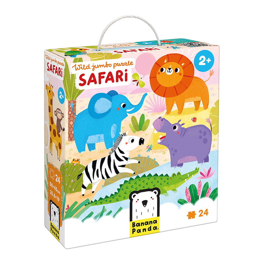 Puzzle "Wild Jumbo Safari" 2+ / 24 Teile