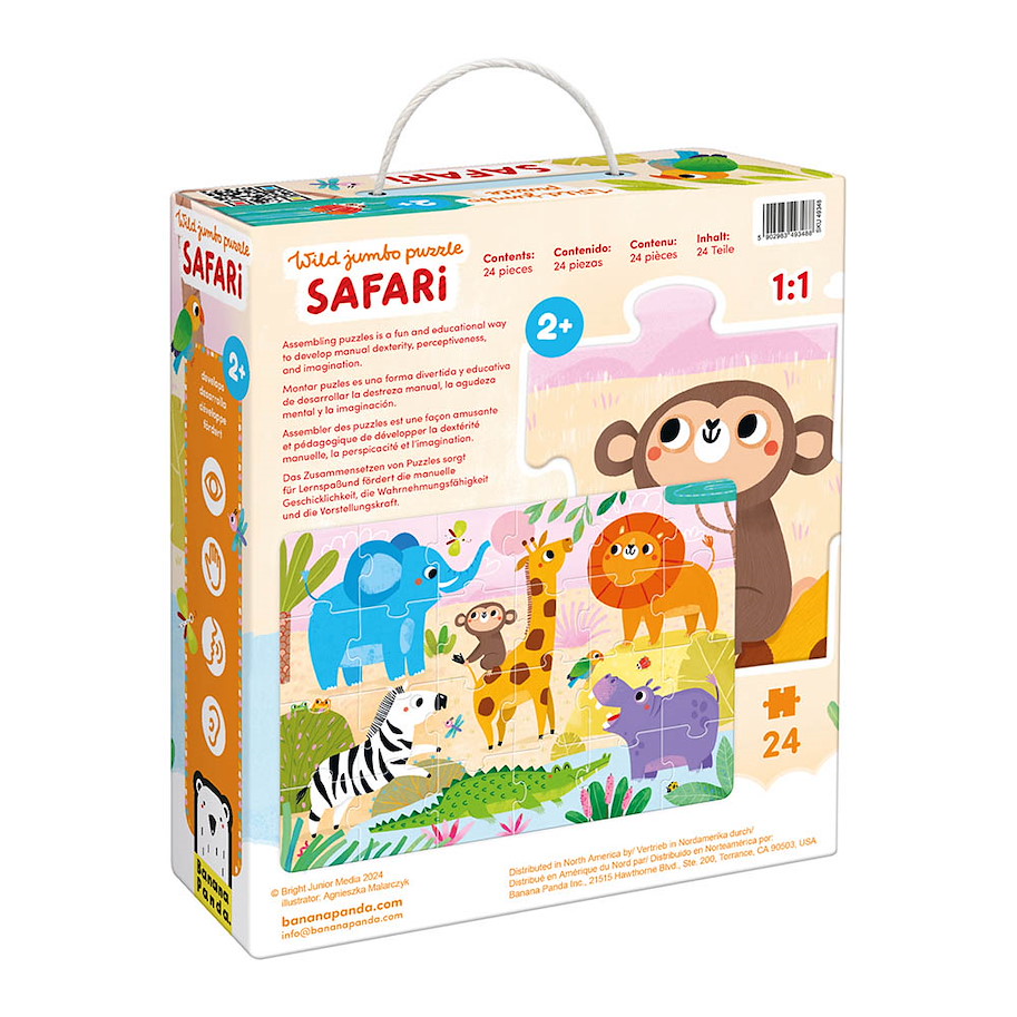 Puzzle "Wild Jumbo Safari" 2+ / 24 Teile