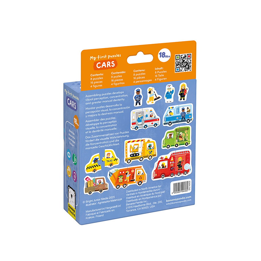 Puzzle "My First Cars" 18m+ / 16 Teile