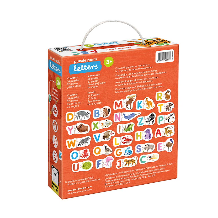 Puzzle "Pairs Letters" 3+ / 52 Teile
