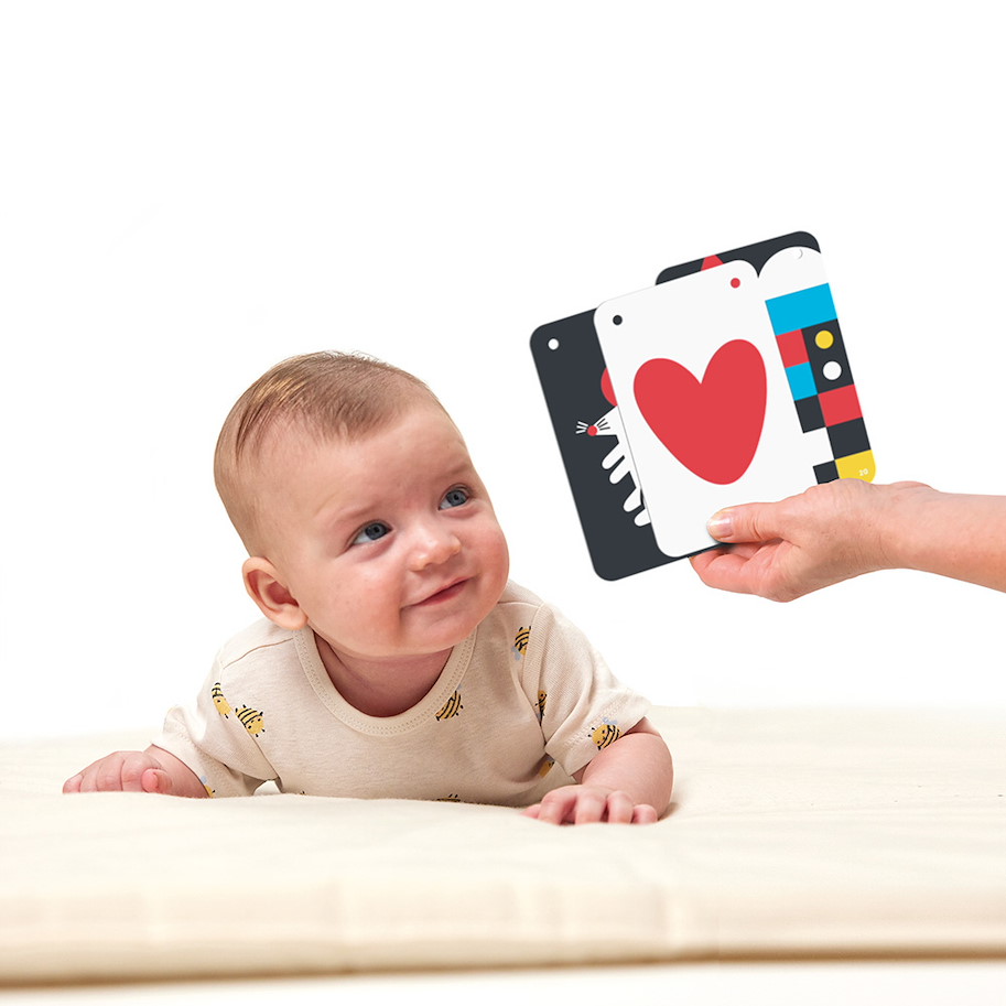 Baby Karten "High Contrast" 0m+ - 3m+ / 10 doppelseitige Karten
