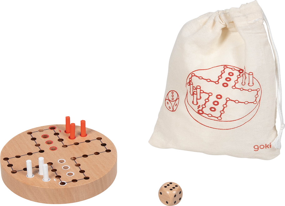 Ludo im Baumwollbeutel