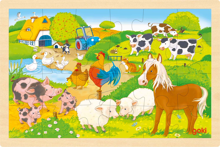 Einlegepuzzle Bauernhof/Zoo