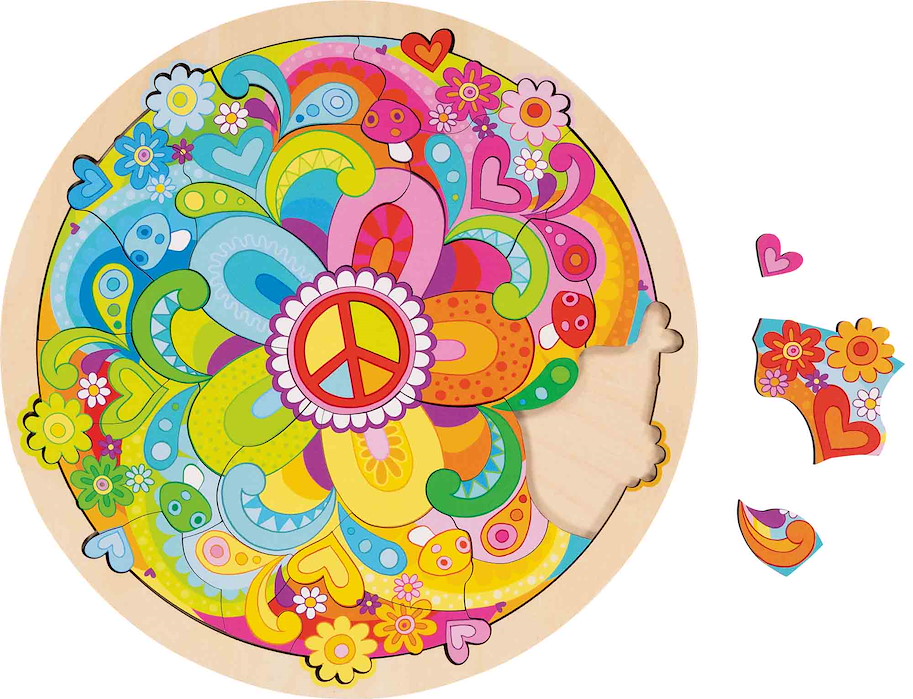 Einlegepuzzle Mandala Flowers
