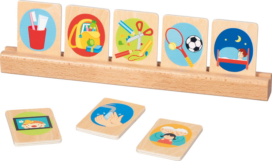 Tagesroutinekarten für Kinder, inkl. Kartenhalter