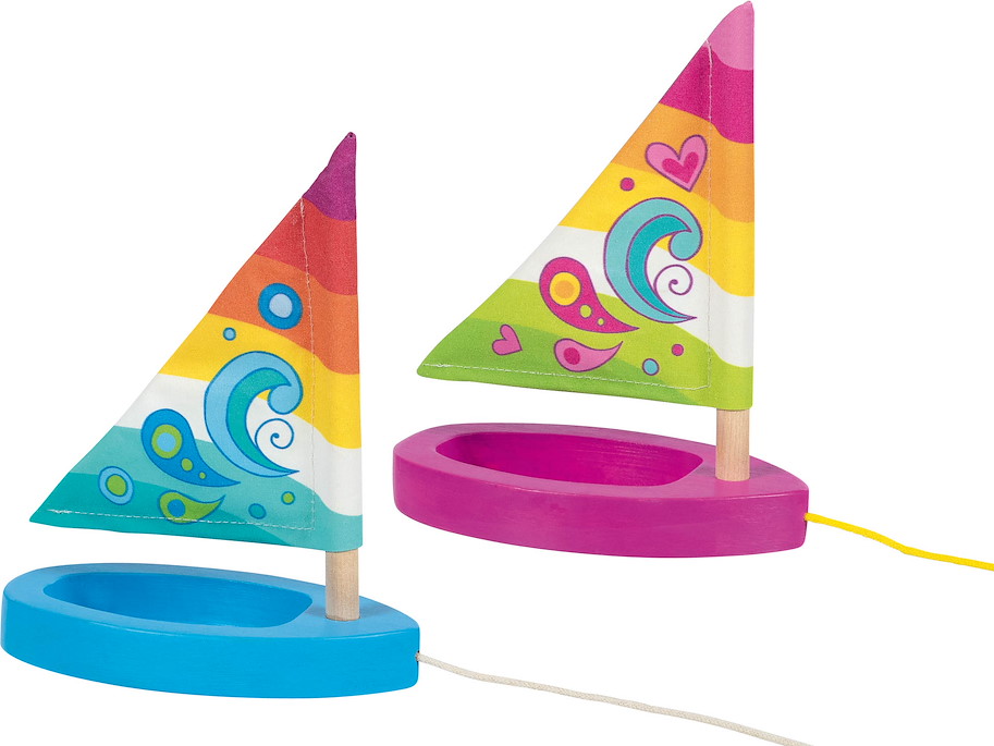 Pfützenschiffchen Bunte Brise, schwimmfähig