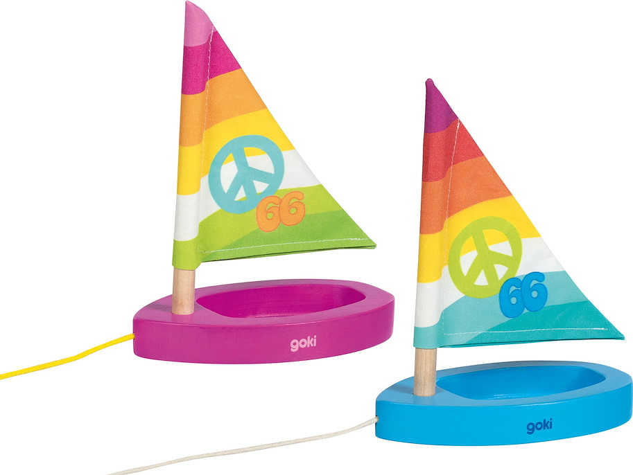 Pfützenschiffchen Bunte Brise, schwimmfähig