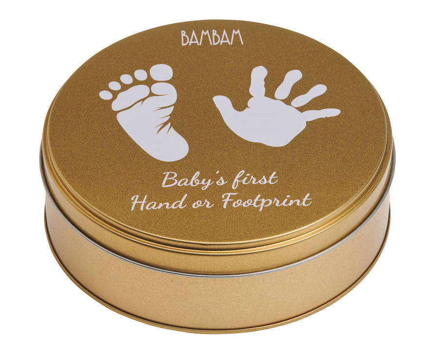 Hand-/Fussabdruck in goldener Box
