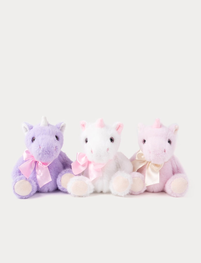 Plüsch Einhorn 15  cm farbig sortiert im Display