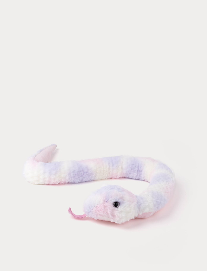 Schlange regenbogenfarbig pink 120  cm