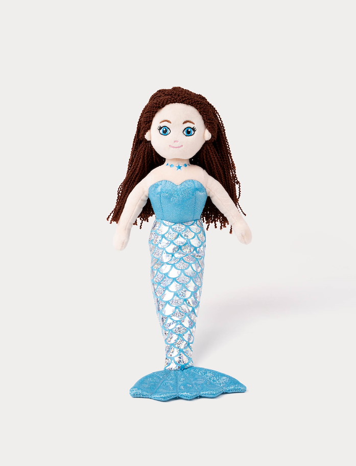 Meerjungfrau blau 35  cm