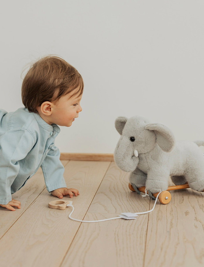 Nachzieh-Elefant 24  cm