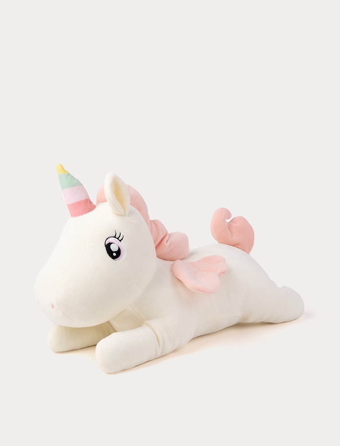 Liegendes Einhorn, Vanille 52  cm