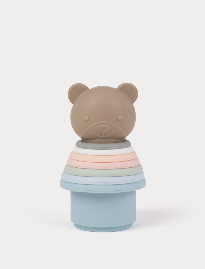 Stapelspiel Teddy Silikon 27  cm