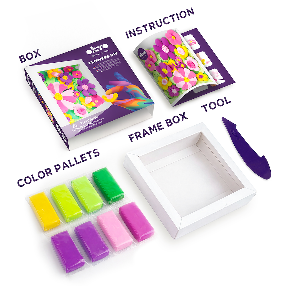 3D Kreativset 'Garten-Blumen'
