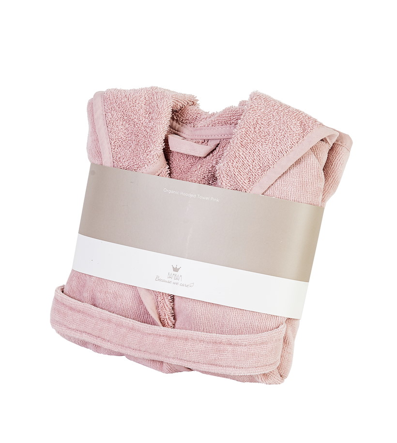 Organic Bademantel pink Grösse 62/68