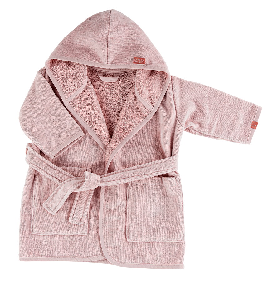 Organic Bademantel pink Grösse 62/68