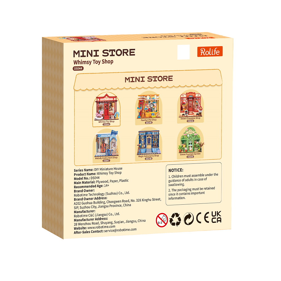 Miniatur-Modellbausatz 'Whimsy Toy Shop'