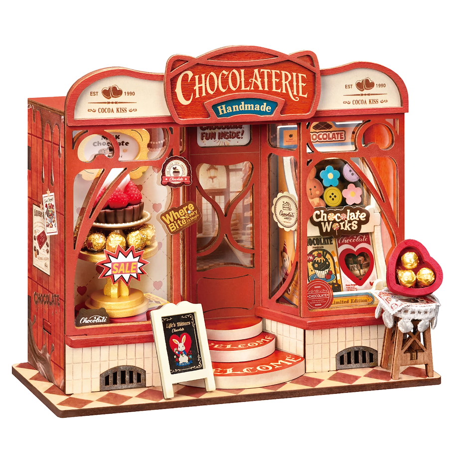 Miniatur-Modellbausatz 'Sweet Chocolate Shop'