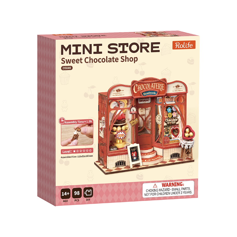 Miniatur-Modellbausatz 'Sweet Chocolate Shop'