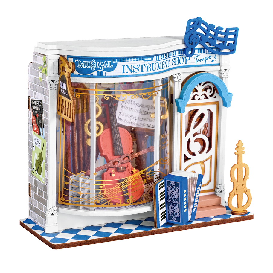 Miniatur-Modellbausatz 'Melody Instrument Shop'