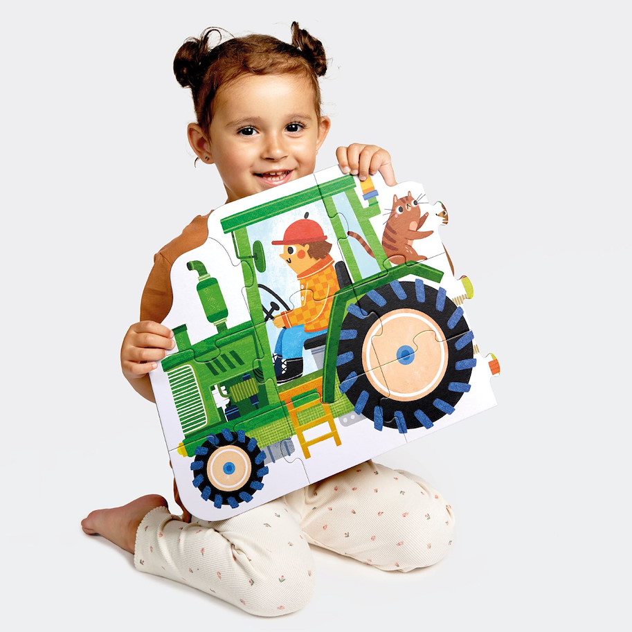 Puzzle "Play-as-you-go" Tractor 3+4+