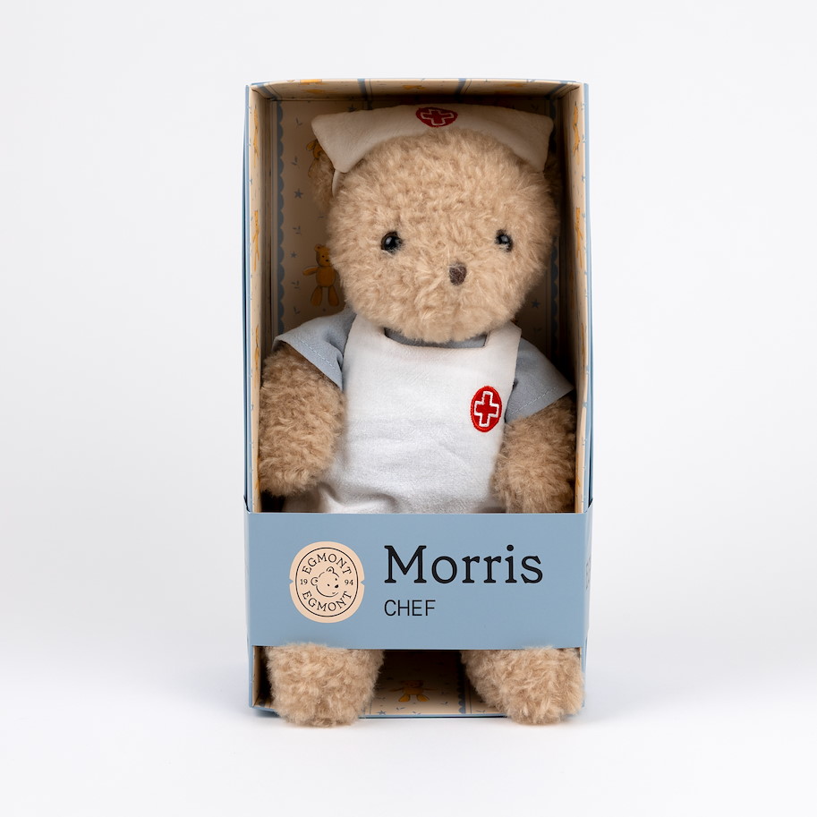 Krankenschwester-Bär in Geschenksbox