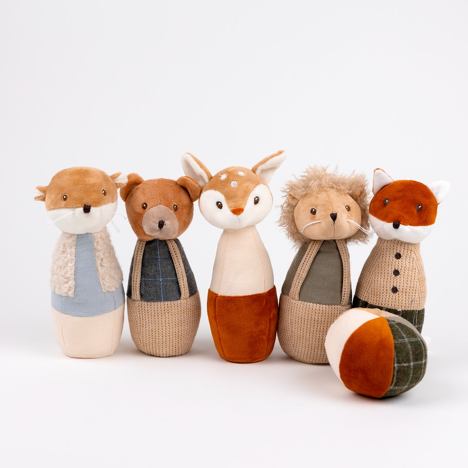 Plüsch Kegelspiel 'Forest Friends'