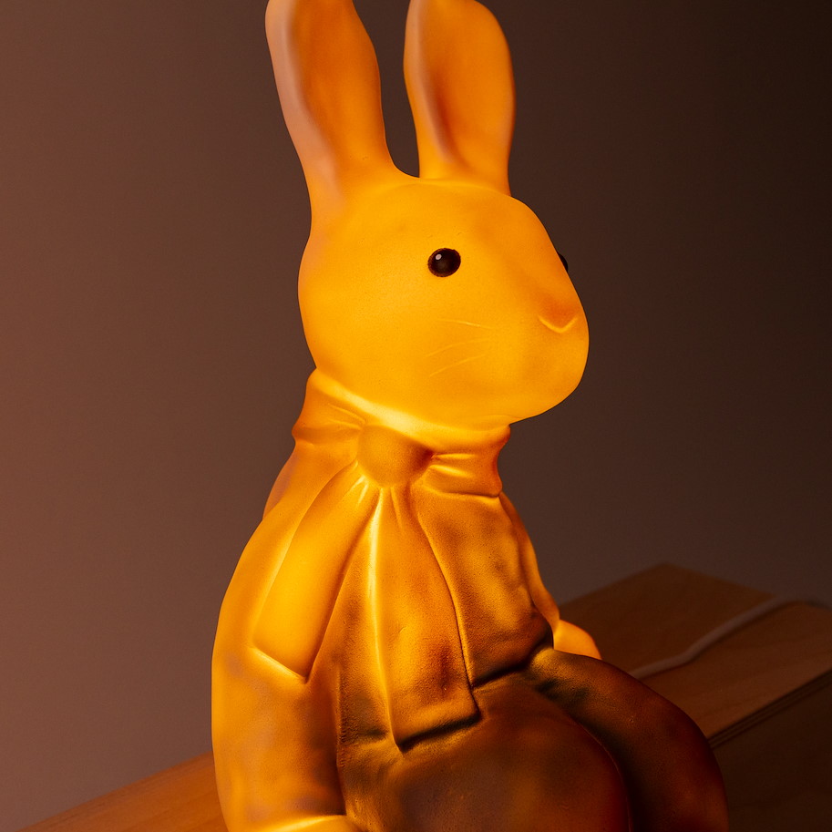 Nachtlicht Hase Lenny blau sitzend
