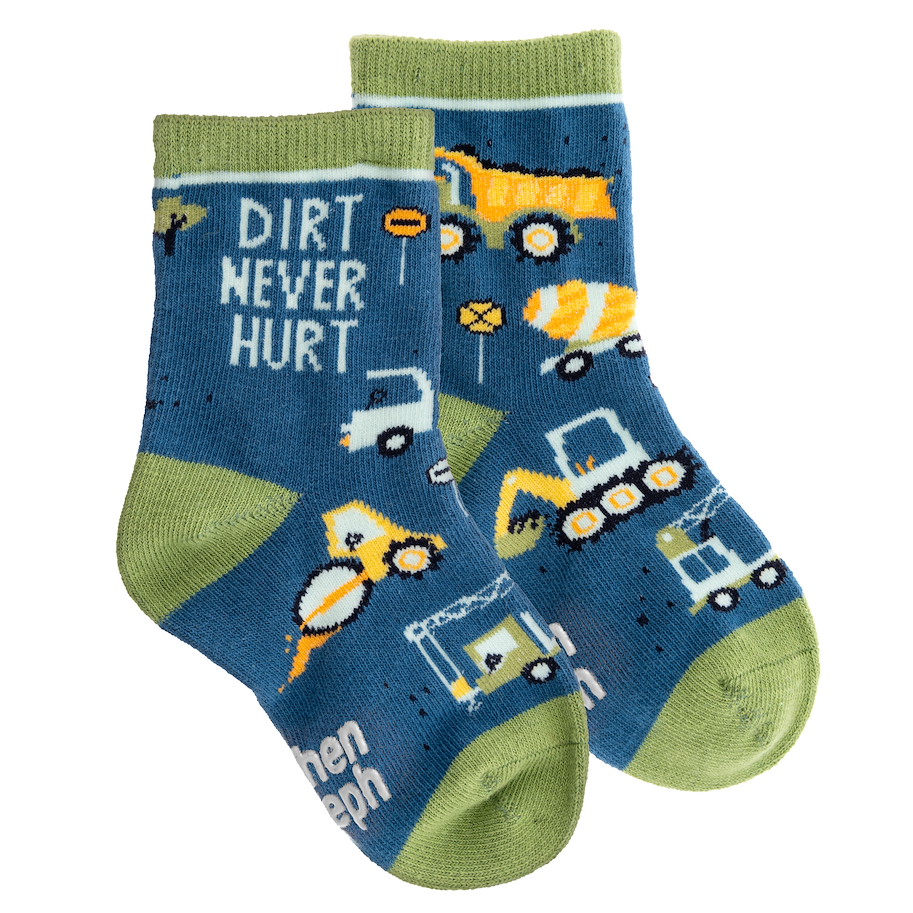 Kinder-Socken Baufahrzeuge