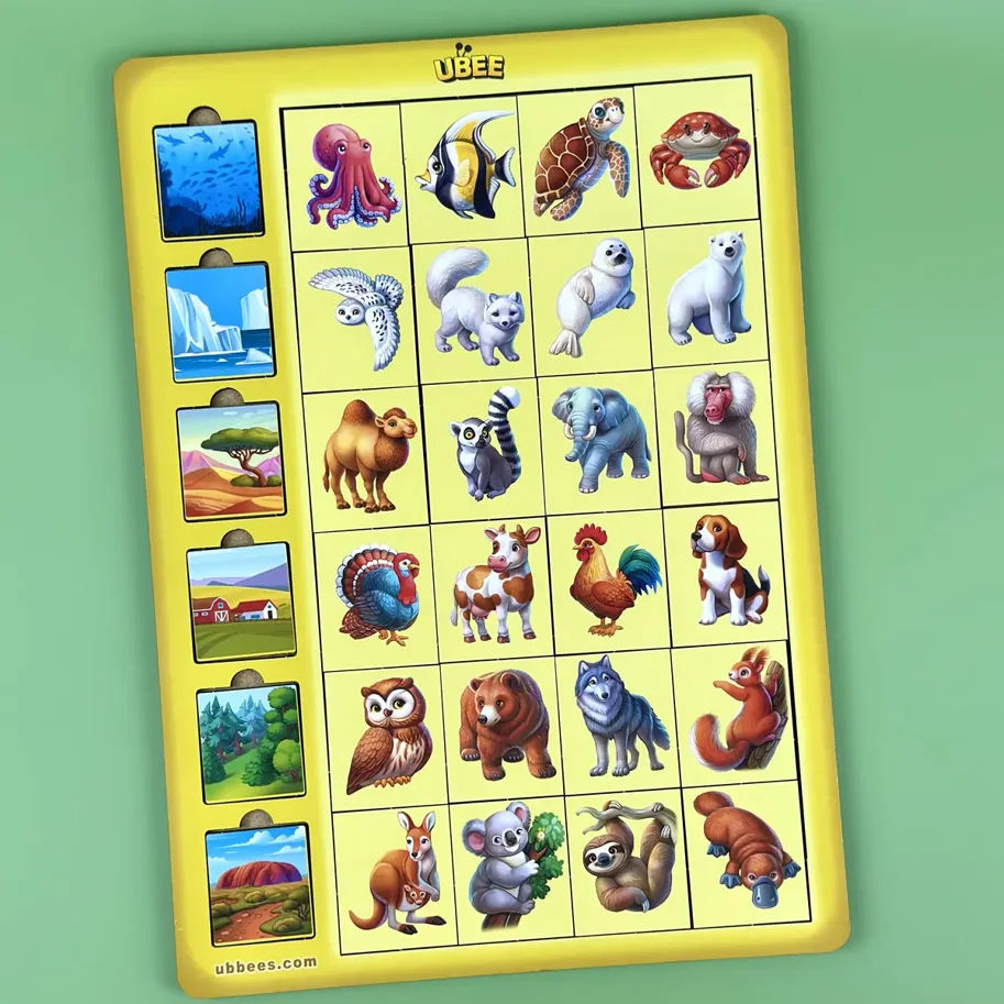 Zuordnungsspiel Tiere