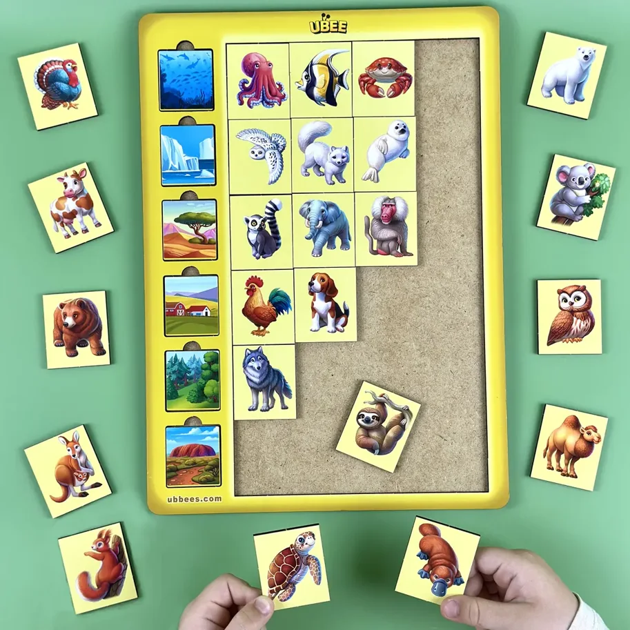 Zuordnungsspiel Tiere