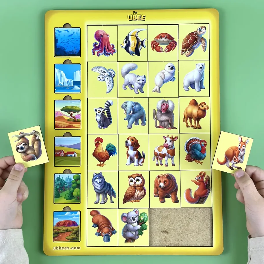 Zuordnungsspiel Tiere