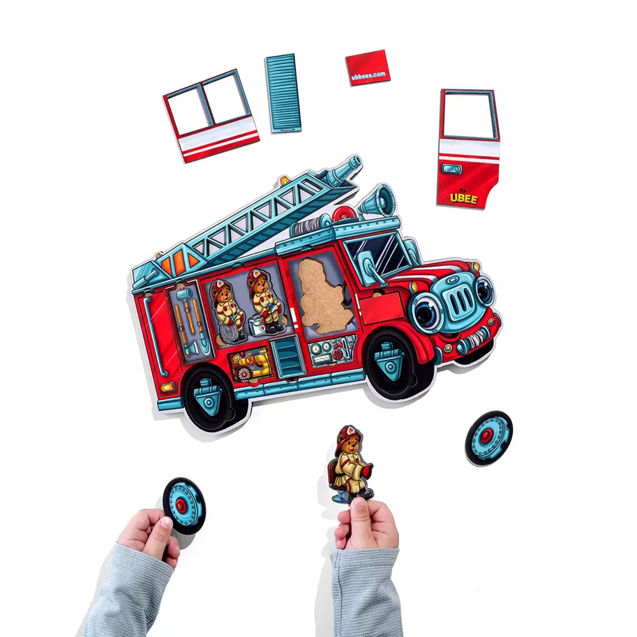 Formenpuzzle 'Bären-Feuerwehrleute'