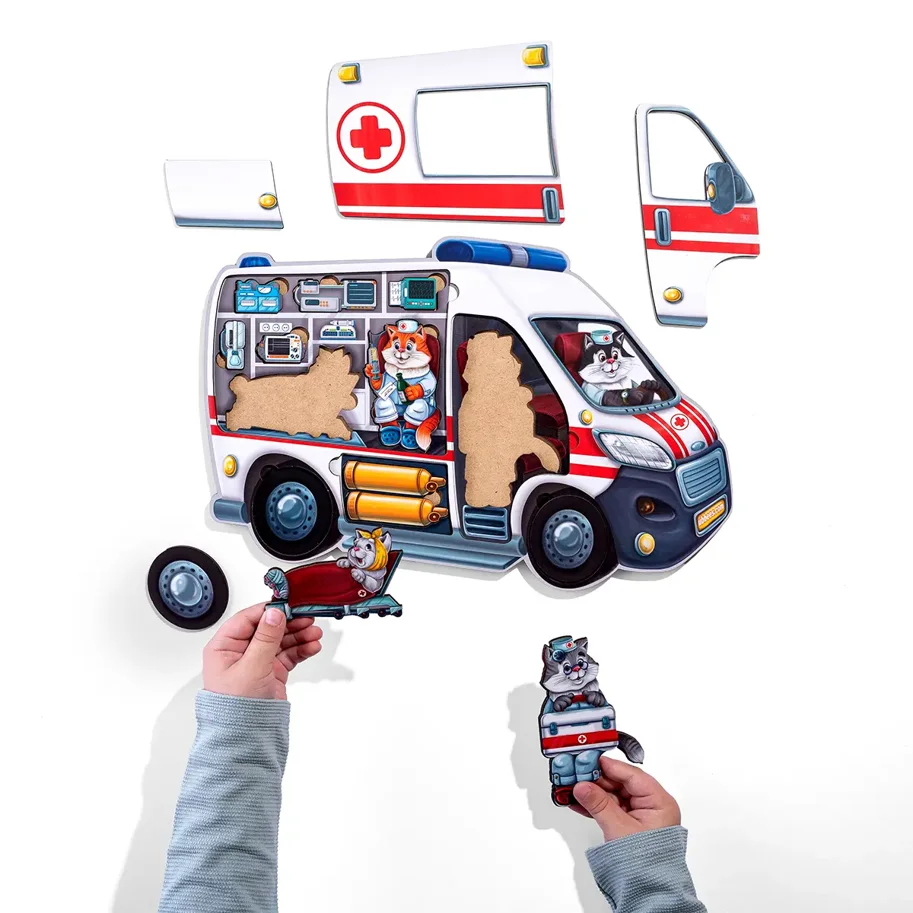Formenpuzzle 'Krankenwagen'