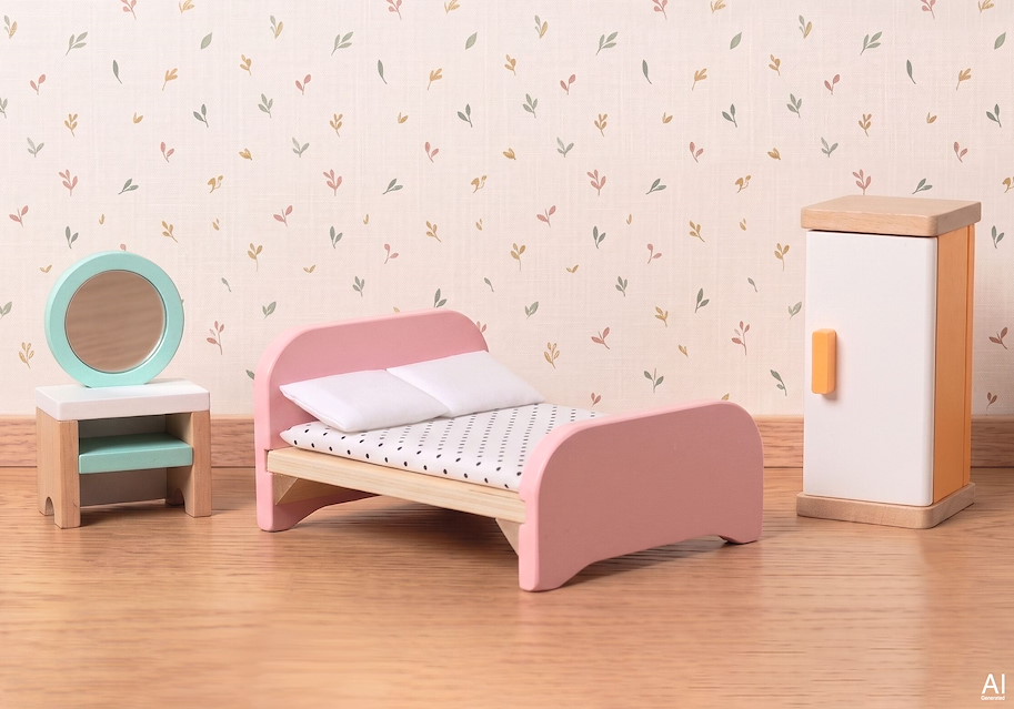 Puppenmöbel Schlafzimmer