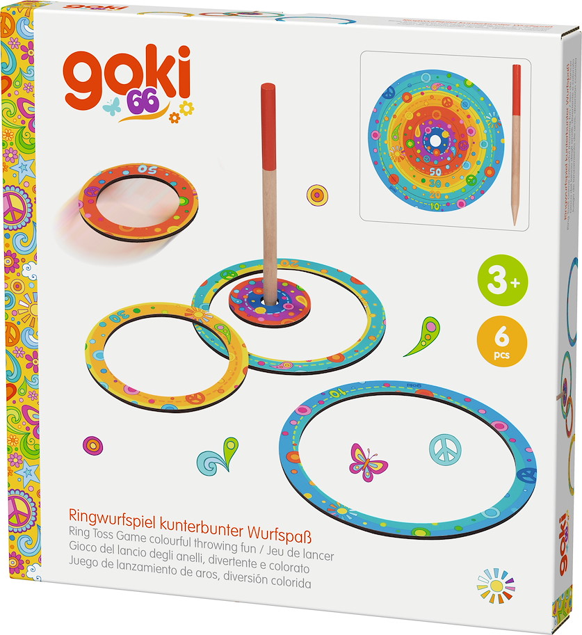 Ringwurfspiel goki66, 6-teilig
